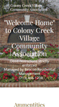 Mobile Screenshot of colonycreekvillage.org